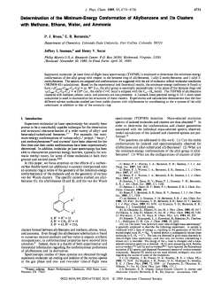 Determination of the minimum-energy conformation of allylbenzene