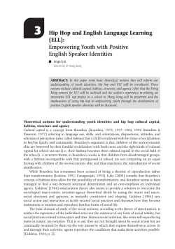 Hip Hop and English Language Learning