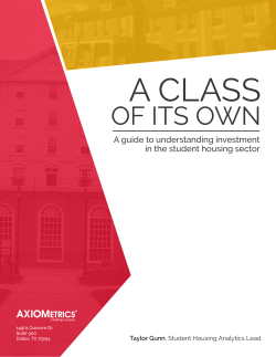 OF ITS OWN - Axiometrics