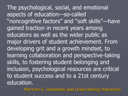 Reducing the Effects of Stereotype Threat on Student Performance