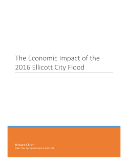 The Economic Impact of the 2016 Ellicott City Flood