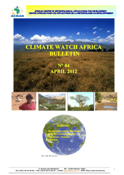 climate watch africa bulletin