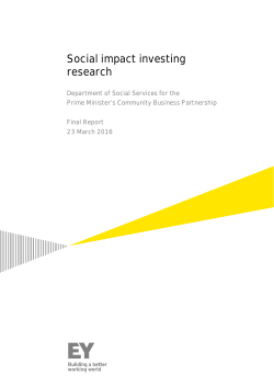 Social impact investing research