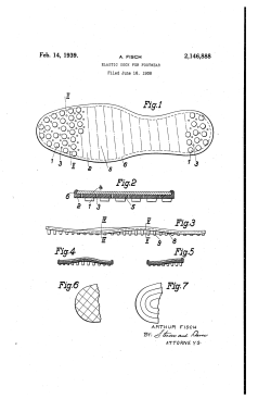 Elastic sock for footwear