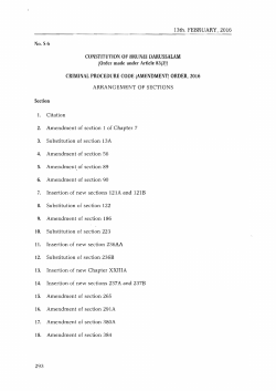 CONSTITUTION OF BRUNEI DARUSSALAM CRIMINAL