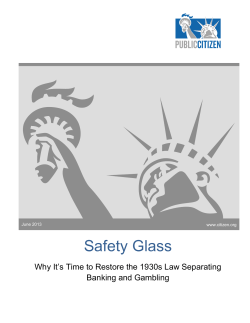 Safety Glass - Public Citizen