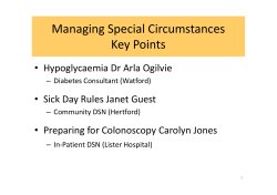 Special circumstances in diabetes care