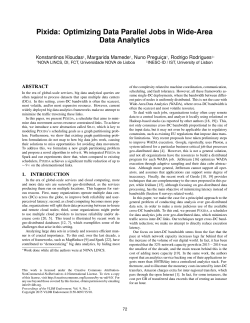 Pixida: Optimizing Data Parallel Jobs in Wide