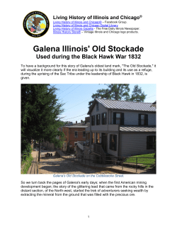 Galena Illinois` Old Stockade, Used during the Black Hawk War 1832
