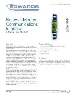 Data Sheet E85010-0113 -- Network Short Haul Modem