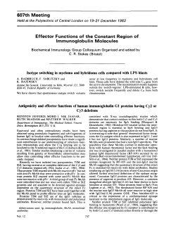 Antigenicity and effector functions of human immunoglobulin G1