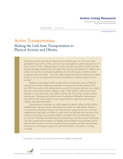Active Transportation - Active Living Research