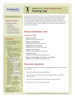 Feeling Sad - KidsHealth in the Classroom