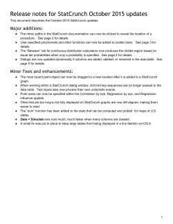 Detailed release notes for October 2015 updates