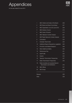 Appendices - About the ABC