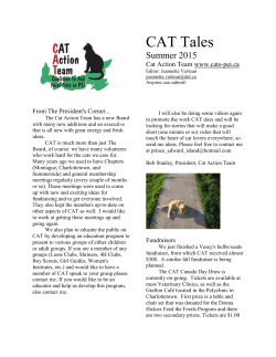 Summer 2015 - Cat Action Team