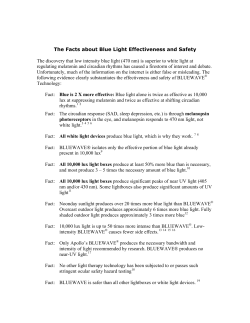 The Facts about Blue Light Effectiveness and Safety