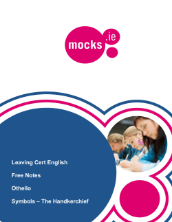 Leaving Cert English Othello Notes - Symbols - The