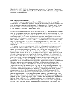 Minnich, R.A. 2007. California climate and paleovegetation. In