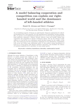 A model balancing cooperation and competition