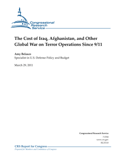 The Cost of Iraq, Afghanistan, and Other Global War on