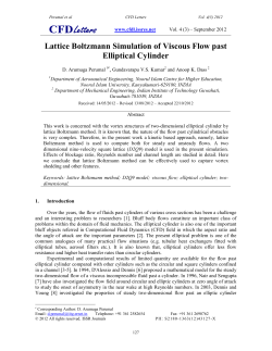 Lattice Boltzmann Simulation of Viscous Flow past Elliptical Cylinder