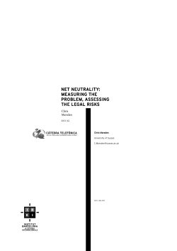net neutrality: measuring the problem, assessing the legal risks