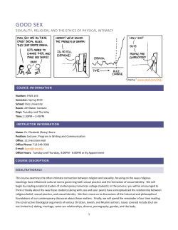 INTRODUCTION TO JUDAISM, CHRISTIANITY, AND ISLAM
