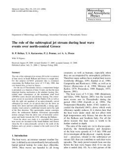 The role of the subtropical jet stream during heat wave events over