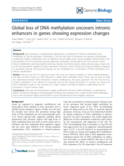 Global loss of DNA methylation uncovers intronic enhancers in