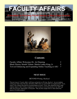 faculty affairs - Albany State University Repository
