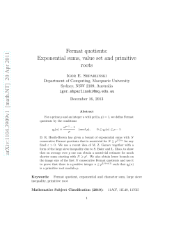 Fermat quotients: Exponential sums, value set and primitive roots