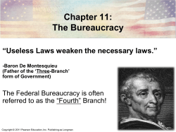 Chapter 11: The Bureaucracy