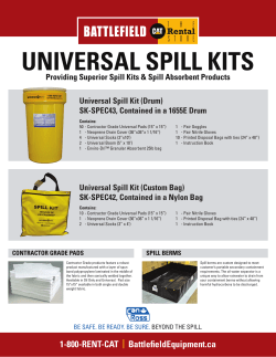 Universal Spill Kits - battlefieldequipment.ca