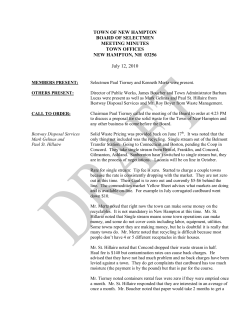 Town of New Hampton, NH