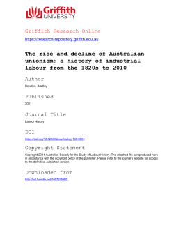 The rise and decline of Australian unionism