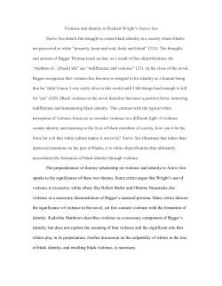 Violence and Identity in Native Son