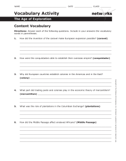 netw rks Vocabulary Activity