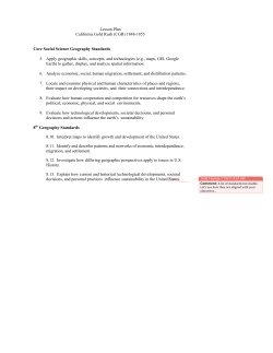Lesson Plan California Gold Rush (CGR) 1848