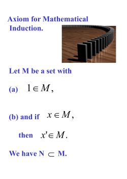 , 1 M &isin; - Dept of Maths, NUS