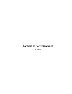 Farmers of Forty Centuries