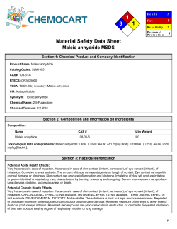 MSDS for Maleic anhydride