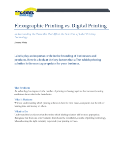 Flexographic Printing vs. Digital Printing