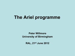 The Ariel 1 programme