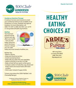 500 Club Menu - Gundersen Health System