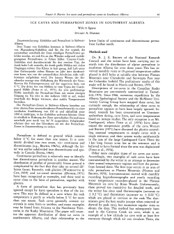ICE CAVES AND PERMAFROST ZONES IN SOUTHWEST