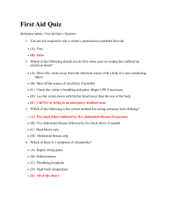 First Aid Quiz