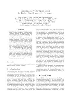 Exploring the Vector Space Model for Finding Verb Synonyms in