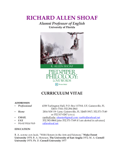 Curriculum vitae - People