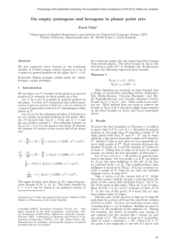 On empty pentagons and hexagons in planar point sets
